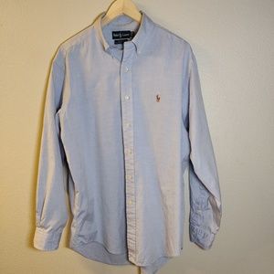 NEW RALPH LAUREN Long Sleeve Blue Shirt
